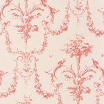 Обои — Casadeco — LES BELLES TOILES DE JOUY — Corne d’abondance — Rouge carmin (арт. 87928213)