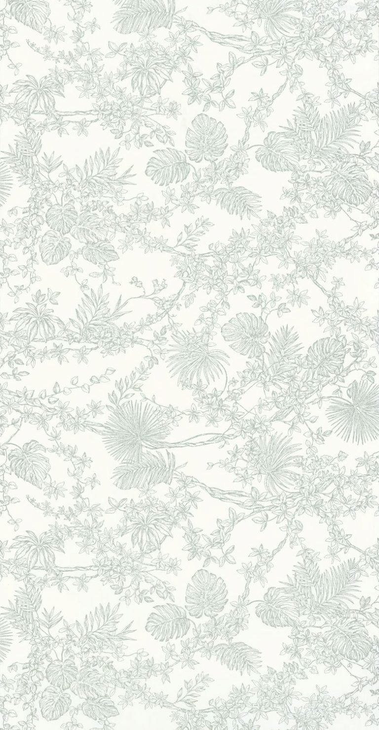 Обои — Casadeco — LES BELLES TOILES DE JOUY — Jardin des plantes — Vert de gris (арт. 87957109)