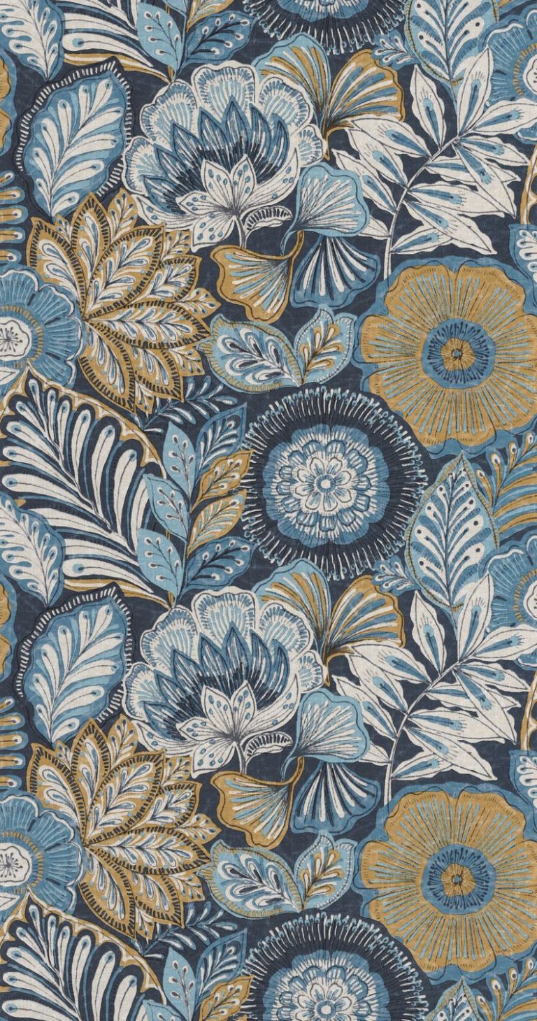 Обои — Casadeco — BALI — Batik — Bleu indigo (арт. 88156822)