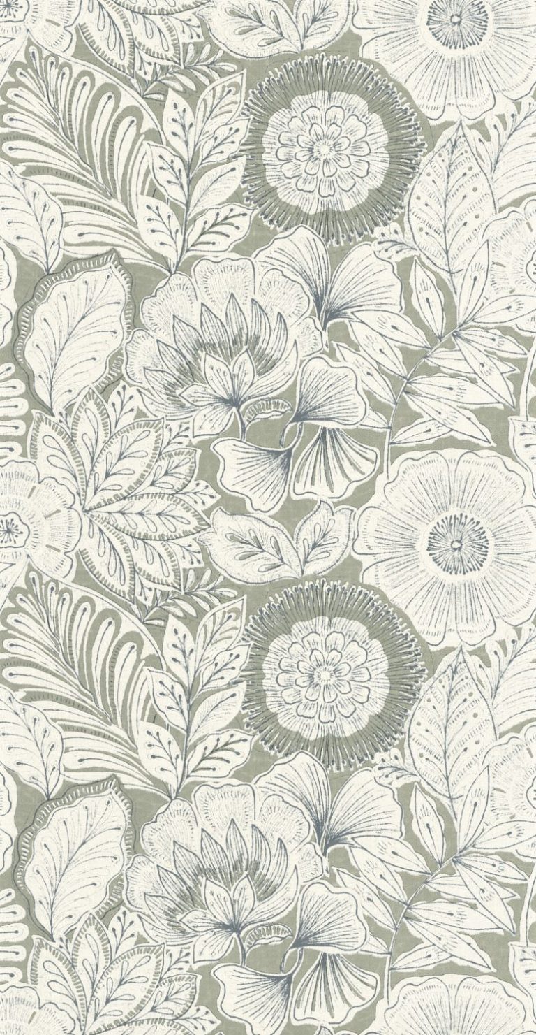 Обои — Casadeco — BALI — Batik — Vert sauge (арт. 88157211)