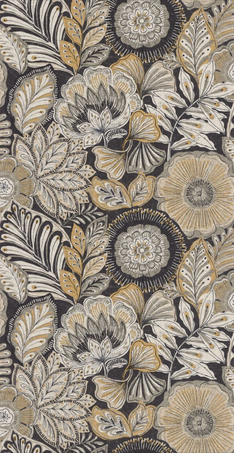 Обои — Casadeco — BALI — Batik — Noir reglisse (арт. 88159703)