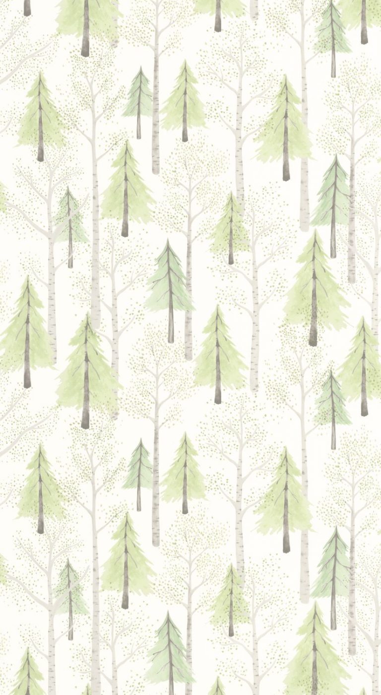 Обои — Casadeco — ONCE UPON A TIME — Walk in the forest — Vert amande (арт. 88247356)