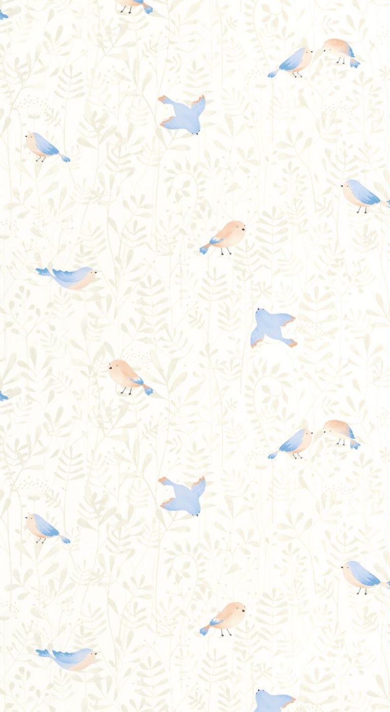 Обои — Casadeco — ONCE UPON A TIME — Flying bird — Bleu ciel (арт. 88316471)