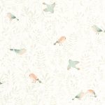 Обои — Casadeco — ONCE UPON A TIME — Flying bird — Vert amande (арт. 88317088)