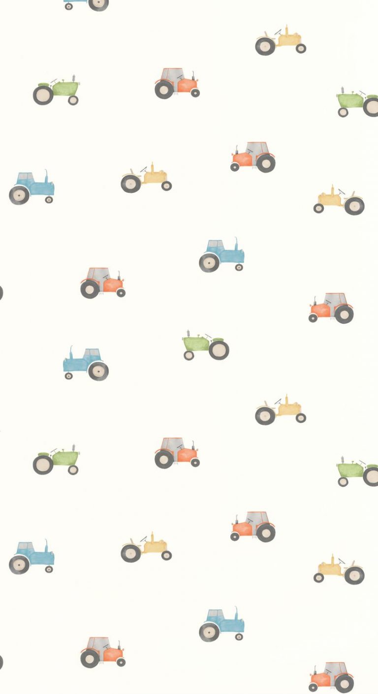 Обои — Casadeco — ONCE UPON A TIME — Vintage tractor — Multicolore (арт. 88368726)