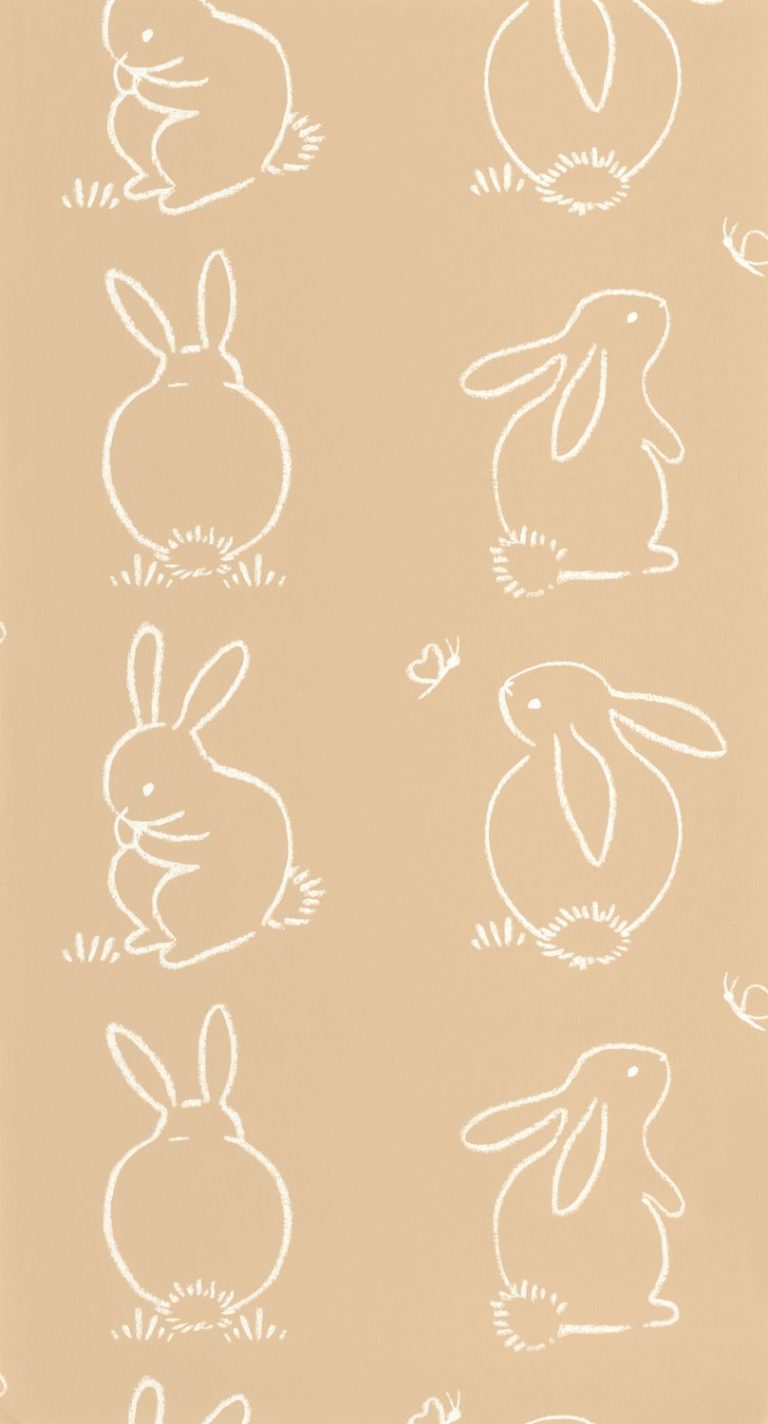 Обои — Casadeco — ONCE UPON A TIME — Funny bunny — Beige camel (арт. 88381887)
