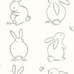 Обои — Casadeco — ONCE UPON A TIME — Funny bunny — Noir graphite (арт. 88389050)
