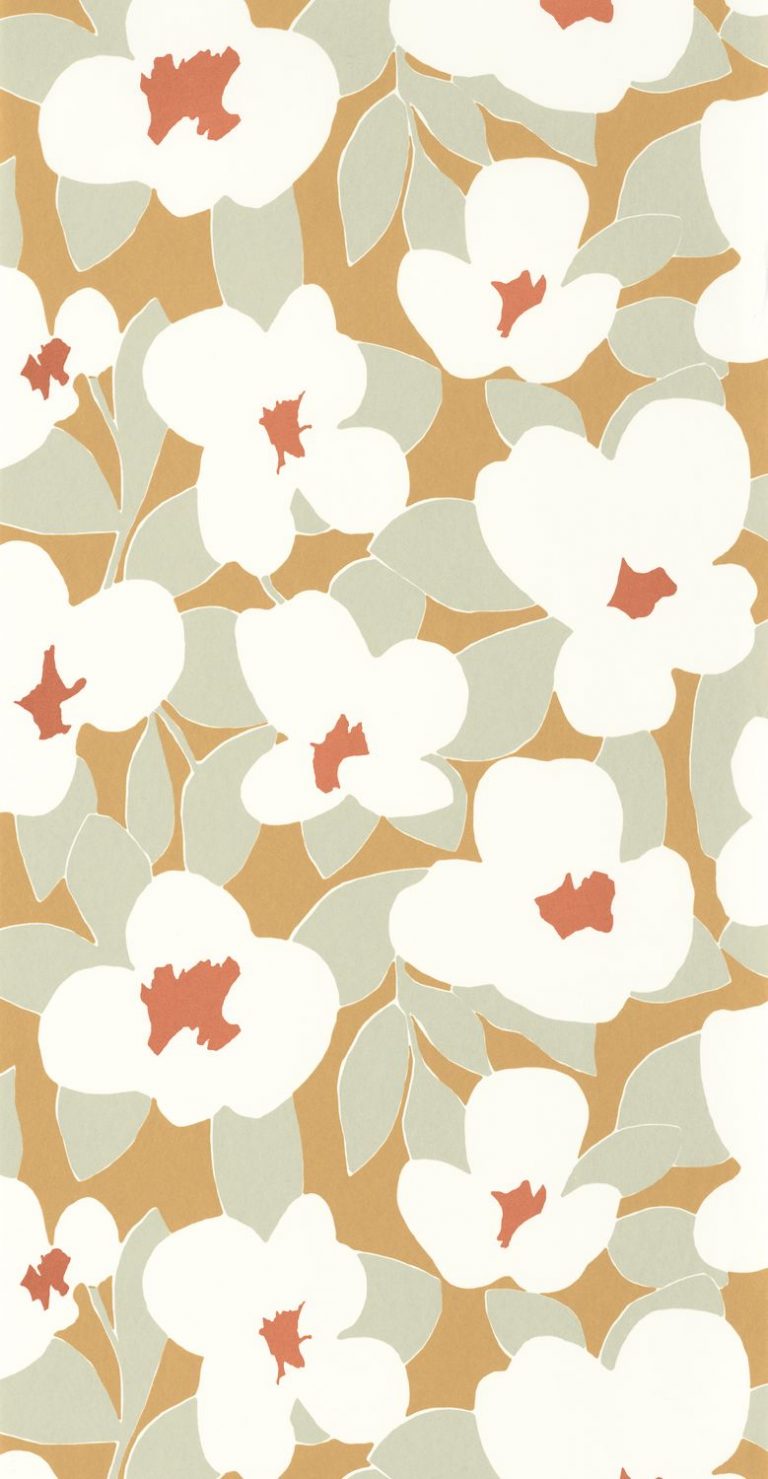 Обои — Casadeco — ICONIC — Flower power — Jaune d’or (арт. 88392323)
