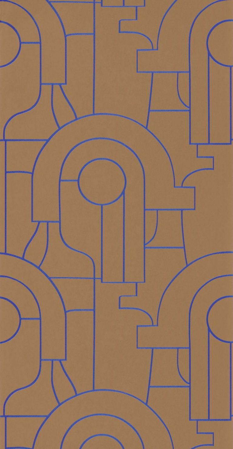 Обои — Casadeco — ICONIC — Arty — Bleu indigo (арт. 88412519)