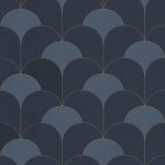 Обои — Casadeco — TWENTIES — Theatre — Bleu orage (арт. 88686406)