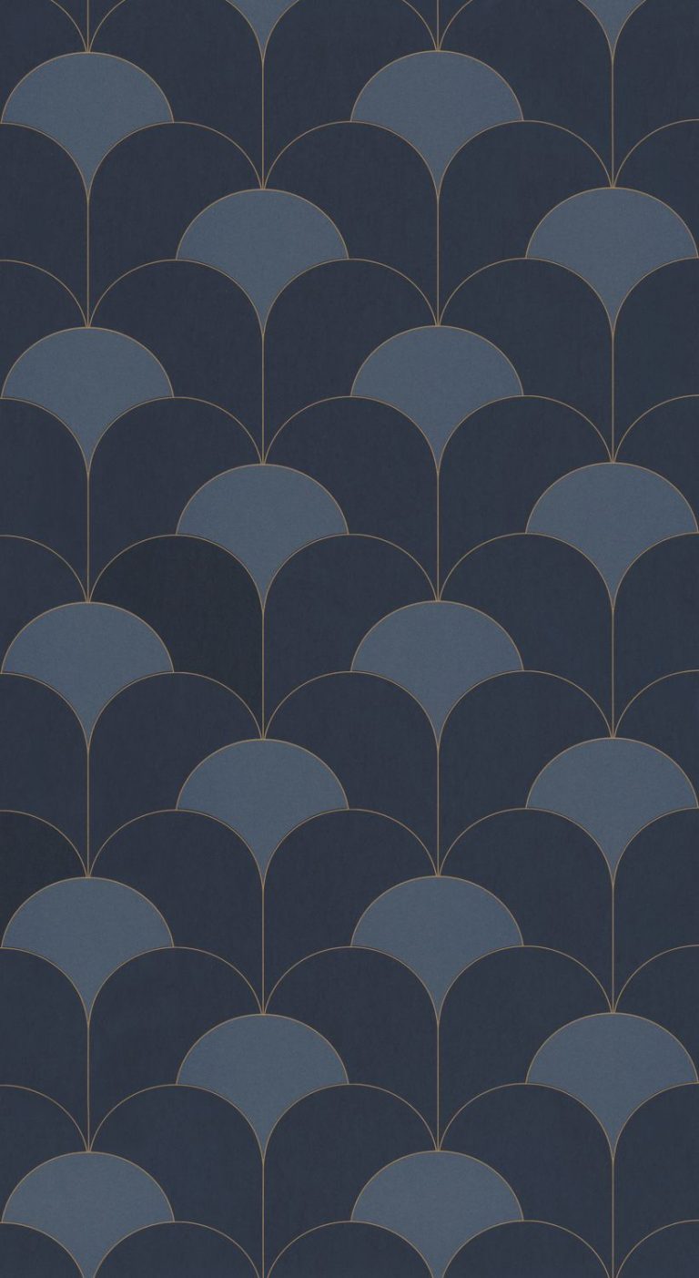 Обои — Casadeco — TWENTIES — Theatre — Bleu orage (арт. 88686406)