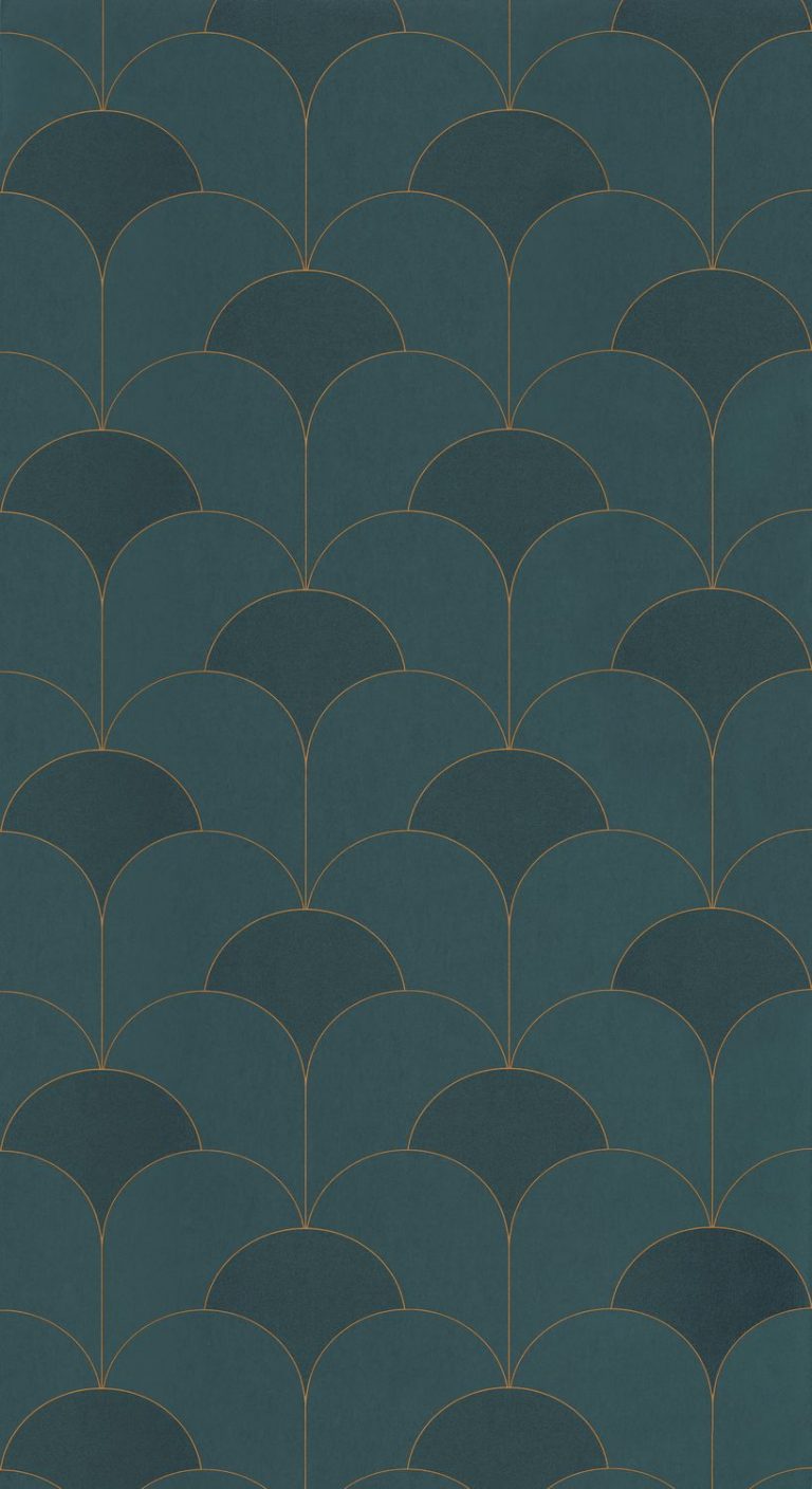Обои — Casadeco — TWENTIES — Theatre — Vert canopee (арт. 88687525)