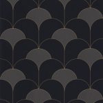 Обои — Casadeco — TWENTIES — Theatre — Noir reglisse (арт. 88689595)