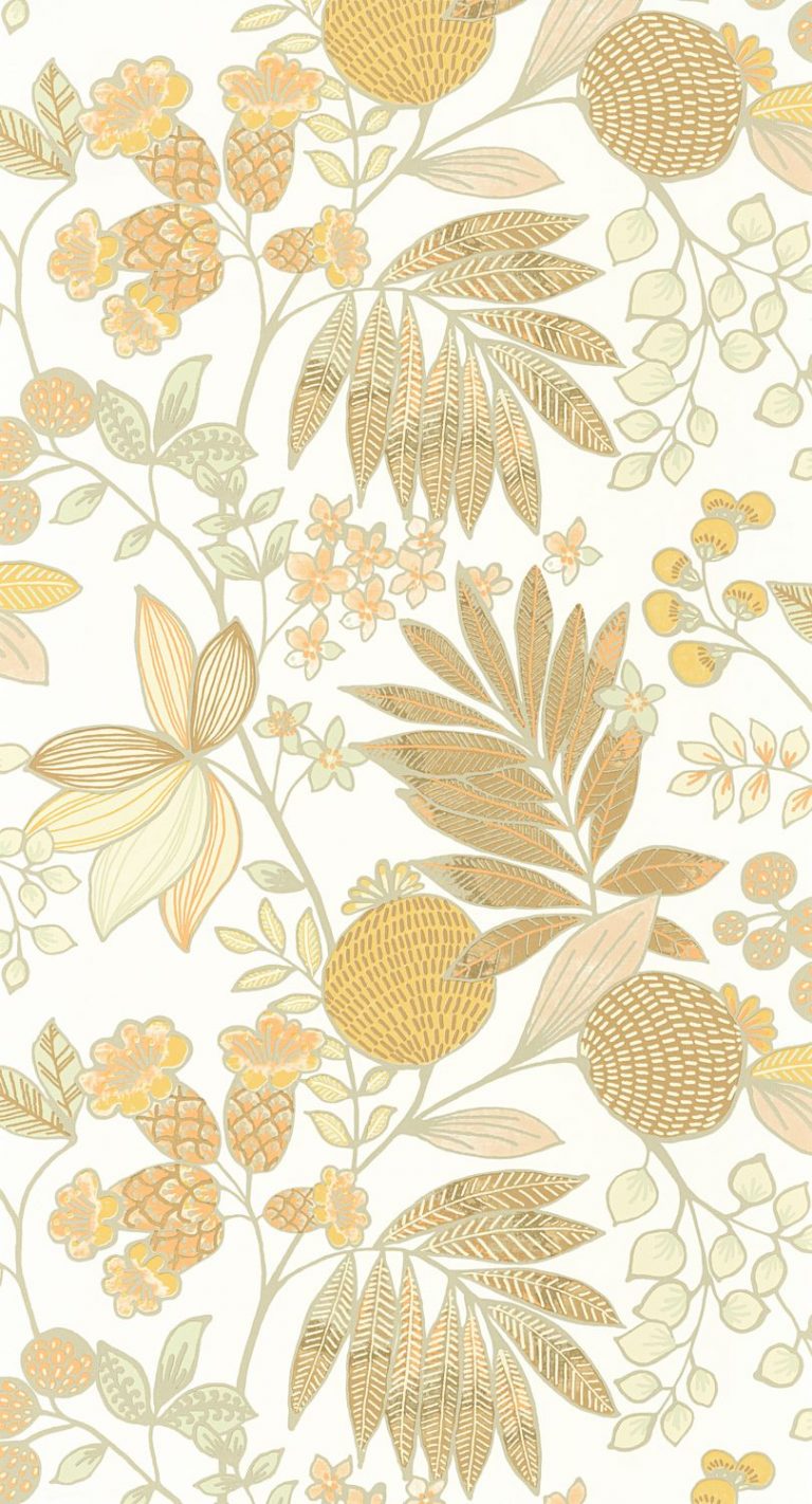 Обои — Casadeco — CALIFORNIA — Palm springs — Jaune citron (арт. 88802121)