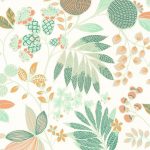 Обои — Casadeco — CALIFORNIA — Palm springs — Melon / menthe (арт. 88807373)