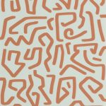 Обои — Casadeco — MILANO SIXTIES — Symbol — Amande / rouille (арт. 89357337)