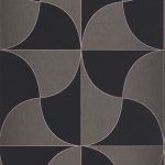 Обои — Casadeco — ALCHIMIE — Virevolte — Noir reglisse (арт. 89939336)