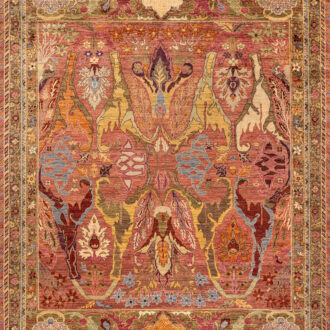 Пакистанский ковёр из шерсти - ZIEGLER VINTAGE - 276 x 363 (MOR10_R_B136154-PNK-OLV)