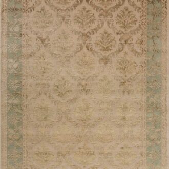 Индийский ковёр из шерсти - KING OF AGRA - 70 x 137 (RAJ14_R_AL.NO68-CRE-NGRN CP-10)