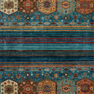 Пакистанский ковёр из шерсти - SHAWL KANDI - 168 x 237 (SHA K_R_MULTY-MULTY(168x237))