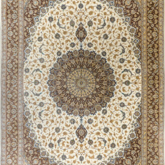 Иранский ковёр из шёлка - QUM MM IR - 300 x 410 (QUM_IR_14-286-IR AHMADI)