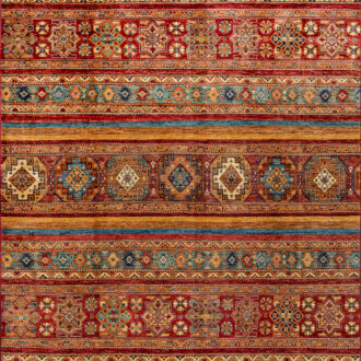 Пакистанский ковёр из шерсти - SHAWL KANDI - 271 x 378 (SHA K_R_MLT-MLT)