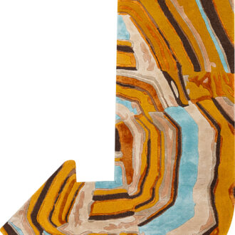 Индийский ковёр из эвкалиптового шёлка - VELVET MIRAGE - 125 x 200 (VMR_RN_SIGNS YELLOW STONE)