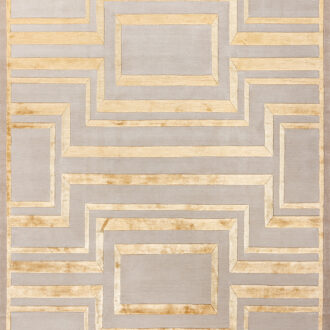 Индийский ковёр из шерсти - RUSSEL SQUARE - 288 x 396 (RUSS_R_BELT-GLD)
