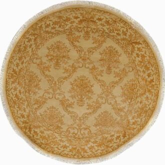 Индийский ковёр из шерсти - KING OF AGRA - 252 x 252 (RAJ14_R_NO28-CRE-CRE(Round))