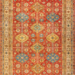 Пакистанский ковёр из шерсти - KAZAK ROYAL - 408 x 497 (KAZR_R_23535-RED-BGE)