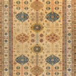 Пакистанский ковёр из шерсти - KAZAK ROYAL - 404 x 500 (KAZR_R_231690-BGE-IVR)