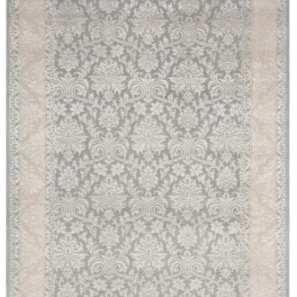 Индийский ковёр из шерсти - KING OF AGRA - 247 x 342 (RAJ14_R_RO45-GRY-CRE)