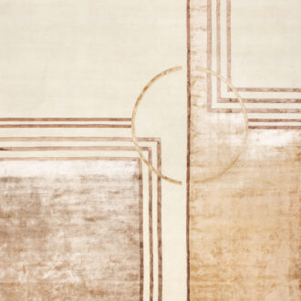 Индийский ковёр из шерсти - CARTIE COLLECTION - 250 x 350 (CARC_R_ART DECO-3-BGE)