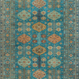 Пакистанский ковёр из шерсти - KAZAK ROYAL - 313 x 421 (KAZR_R_231046-GREY-GREY)