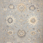 Индийский ковёр из шерсти - OUSHAK CLASSIC - 309 x 407 (OUSH_R_MB-1A-D.BLUE)