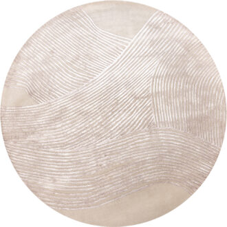 Индийский ковёр из шерсти - LINES - 250 x 250 (LNS_R_LINES-01-BGE(Round))