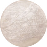Индийский ковёр из шерсти - LINES - 246 x 246 (LNS_R_LINES-01-BGE(Round))
