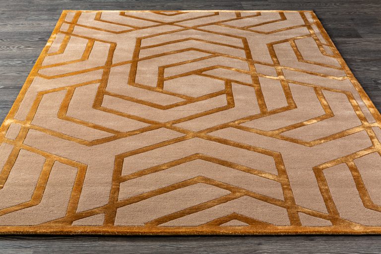 Индийский ковёр из шерсти — GEOMETRIC