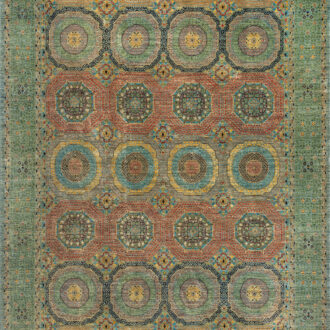 Пакистанский ковёр из шерсти - MAMELUK - 361 x 454 (MLK_R_233301-GREY-GREY)