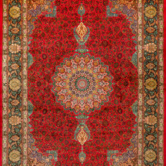 Иранский шёлковый ковёр - MASTERPIECE QUM - 301 x 402 (MAQU_M_005-23-TABRIZ GUCCI)
