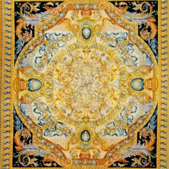 Ковёр из шерсти - SAVONNERIE R - 305 x 429 (SAVR_R_S-193-B)