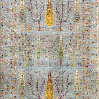 Пакистанский ковёр из шерсти - SHAHI - 241 x 355 (SHAH_R_GREY-GREY(241x355))