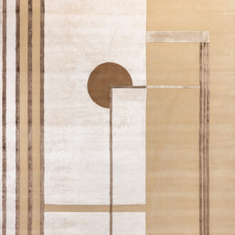 Индийский ковёр из шерсти - CARTIE COLLECTION - 250 x 354 (CARC_R_ART DECO-2-BGE)
