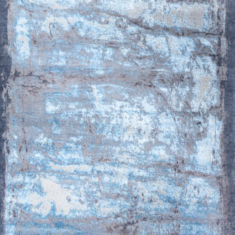 Индийский ковёр из шерсти - WEST HOLLYWOOD - 292 x 400 (WESH_R_BOR1-GREY-BLUE)
