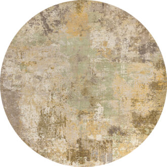 Индийский ковёр из шерсти - HOLLYWOOD ART - 246 x 246 (HOLA_R_CE9318-GREEN(Round))