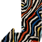 Индийский ковёр из эвкалиптового шёлка - VELVET MIRAGE - 125 x 200 (VMR_RN_SIGN FUNKY ZEBRA)