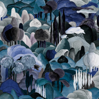 Обои Arte - ALL'OMBRA DEI CIPRESSI - Midnight Dream 97502 (коллекция Decors & Panoramiques)