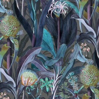 Обои Arte - BLOOMING PINEAPPLE - Peacock 97600 (коллекция Decors & Panoramiques)