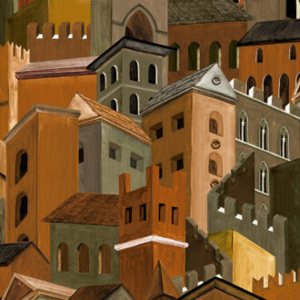 Обои Arte - CITTÀ DI CASTELLO - Terracotta 97680 (коллекция Decors & Panoramiques)