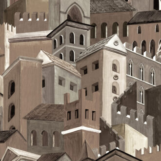 Обои Arte - CITTÀ DI CASTELLO - Sepia 97681 (коллекция Decors & Panoramiques)